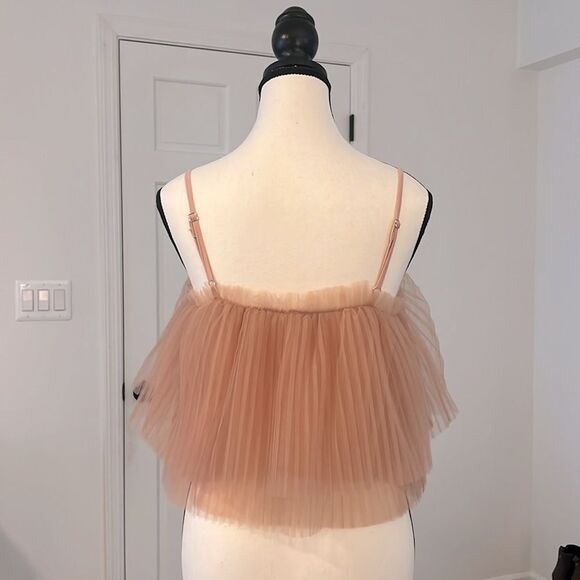 NWT Anthropologie Ruffle Crop Top Women Size XXS - Picture 2 of 8